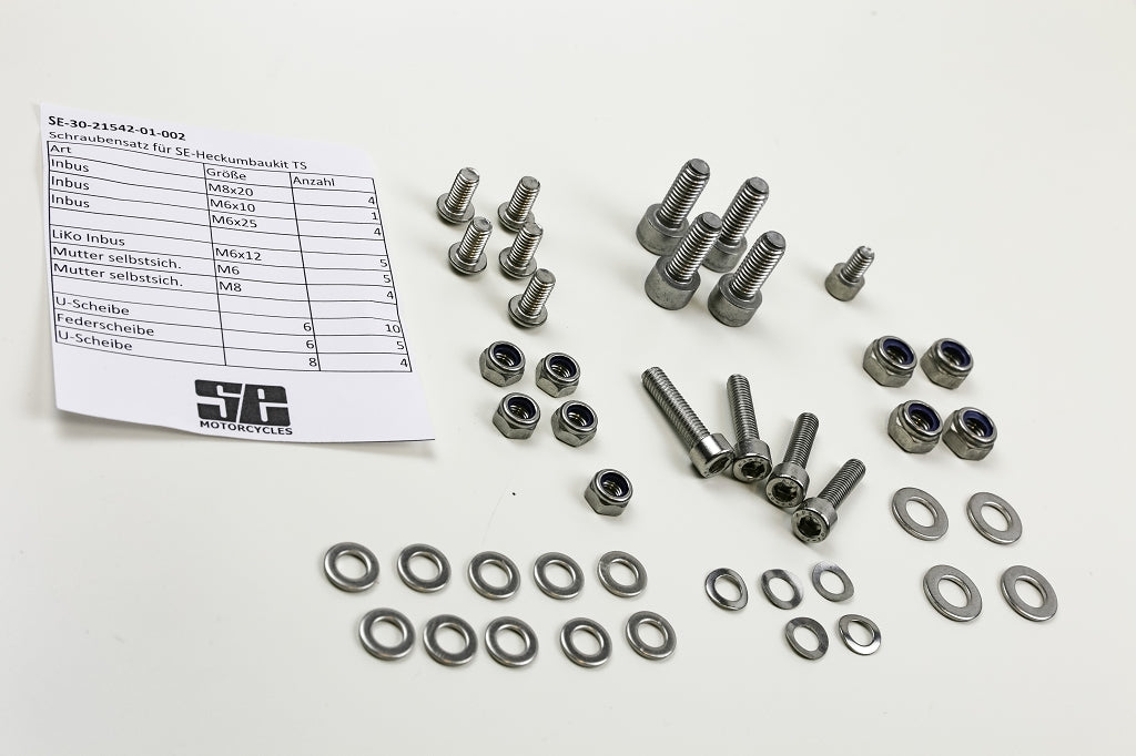 Schraubensatz Edelstahl für SE-Heckumbau Kit BMW Twinshock