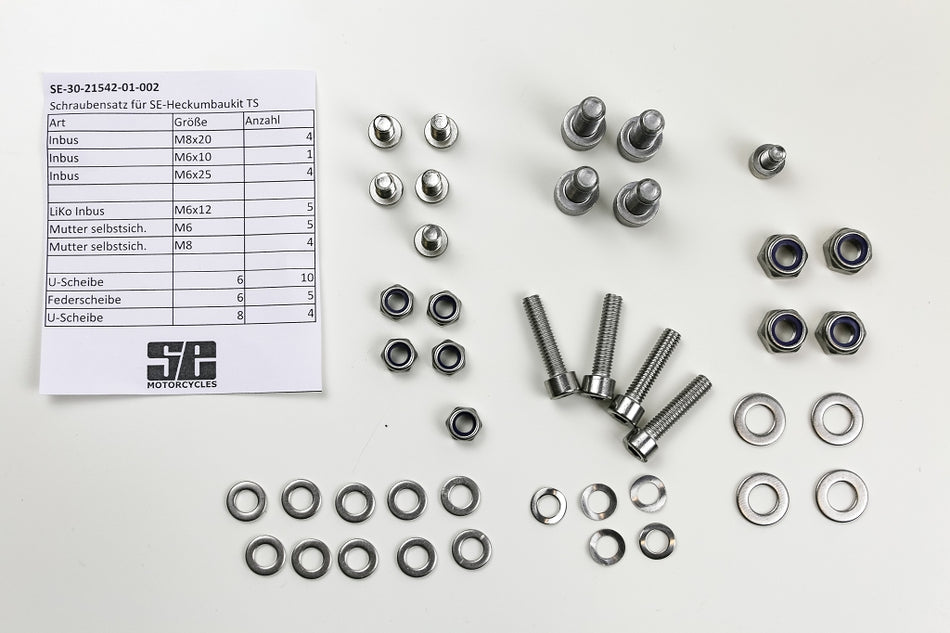 Schraubensatz Edelstahl für SE-Heckumbau Kit BMW Twinshock