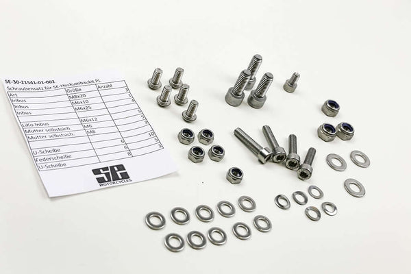 Schraubensatz Edelstahl für SE-Heckumbau Kit BMW Paralever