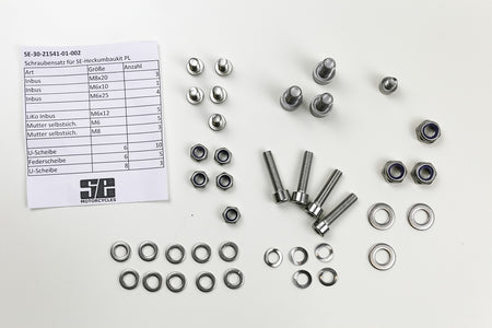 Schraubensatz Edelstahl für SE-Heckumbau Kit BMW Paralever