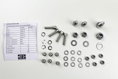 Schraubensatz Edelstahl für SE Heckumbau Kit BMW Monolever