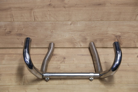 BMW R80 R100 Monolever mit Ölkühler Edelstahl Krümmer mit Interferenzrohr