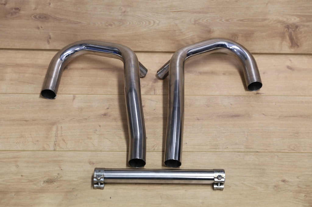 BMW R80 R100 Monolever mit Ölkühler Edelstahl Krümmer mit Interferenzrohr