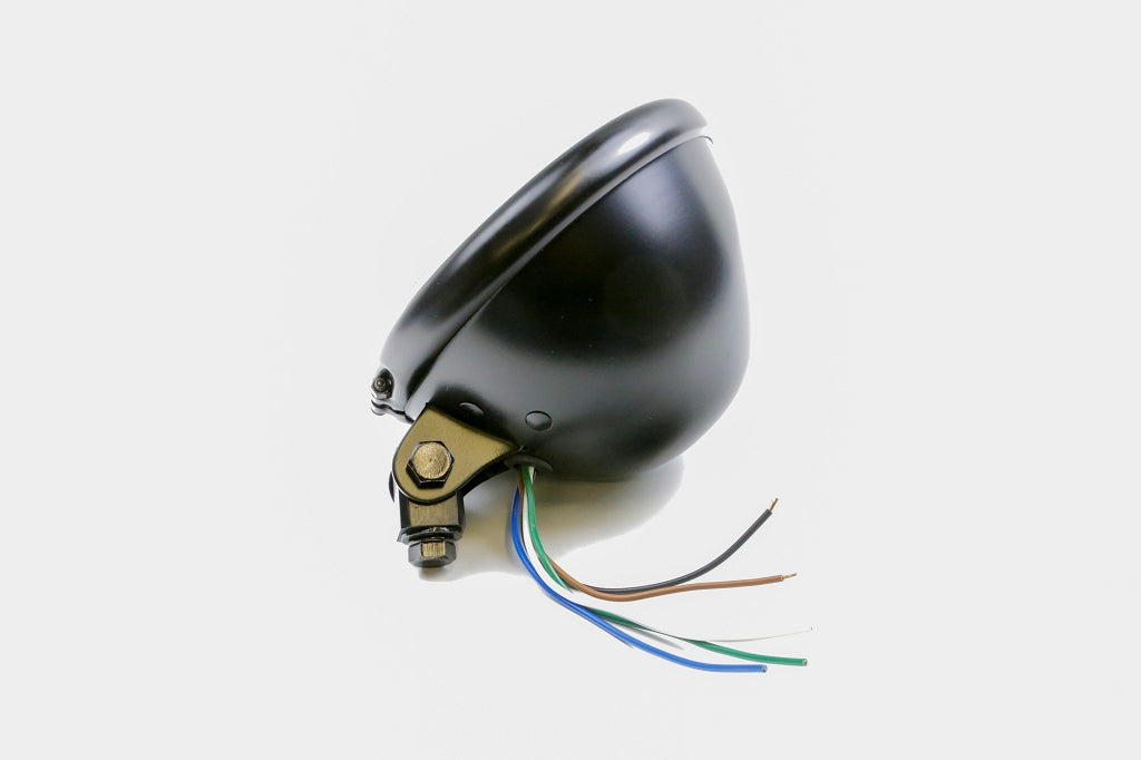 Halogen-Scheinwerfer Bates 5 3/4 Zoll schwarz matt, Befestigung unten