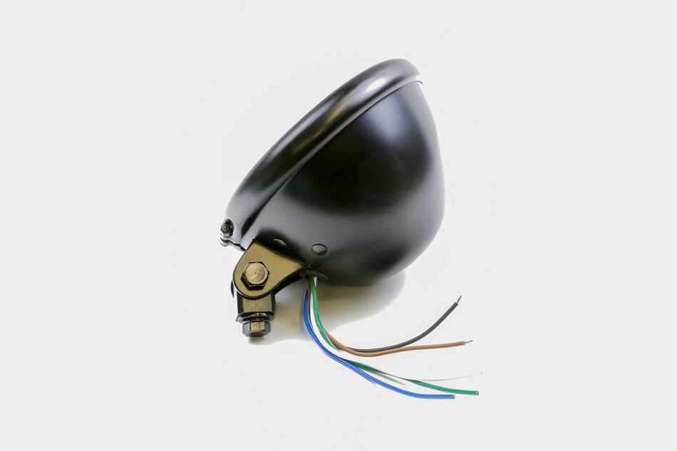 Halogen-Scheinwerfer Bates 5 3/4 Zoll schwarz matt, Befestigung unten