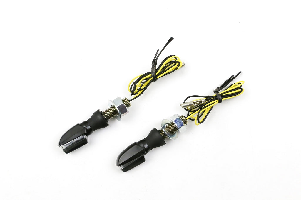LED Motorradblinker mit Positionslicht, schwarz getönt