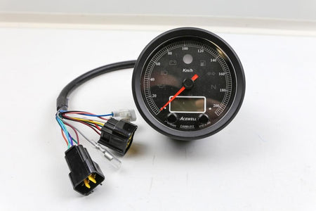 Acewell CA085 Tacho mit Geschwindigkeitsanzeige in schwarz