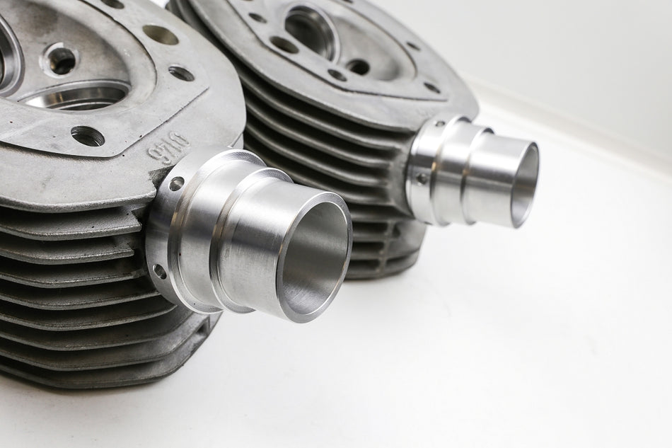 Ansaugstutzen (Paar) M42 Aluminium für 38mm Delorto Vergaser