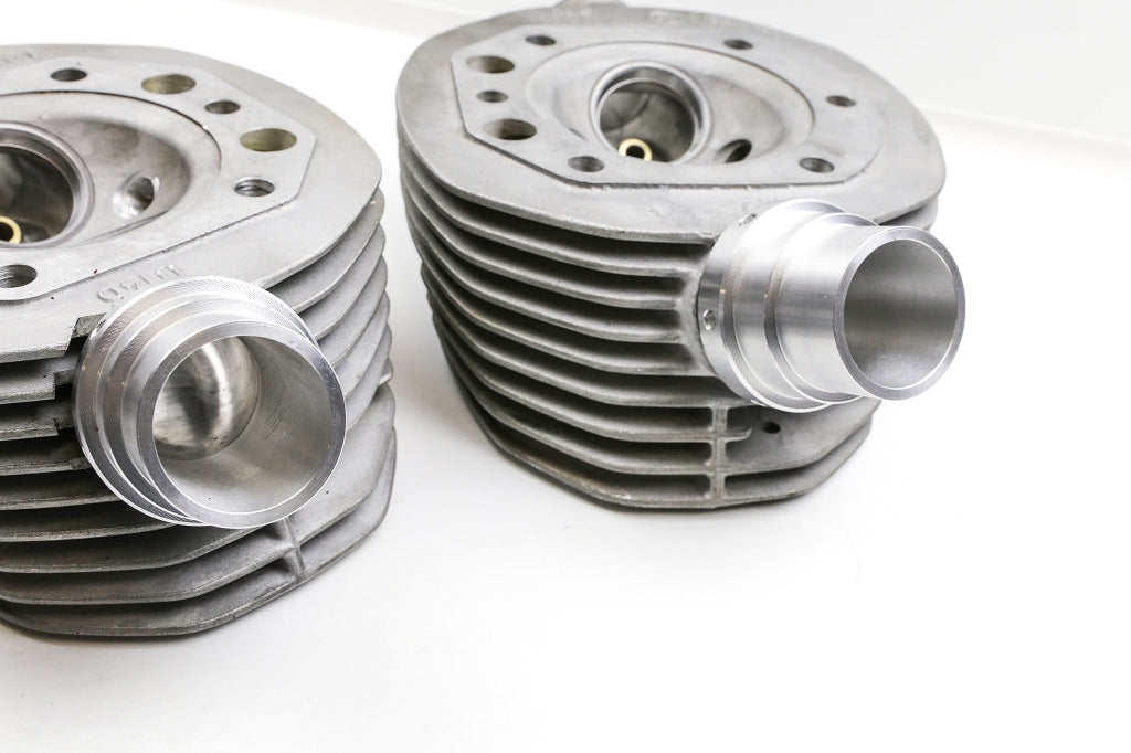 Ansaugstutzen (Paar) M42 Aluminium für 38mm Delorto Vergaser