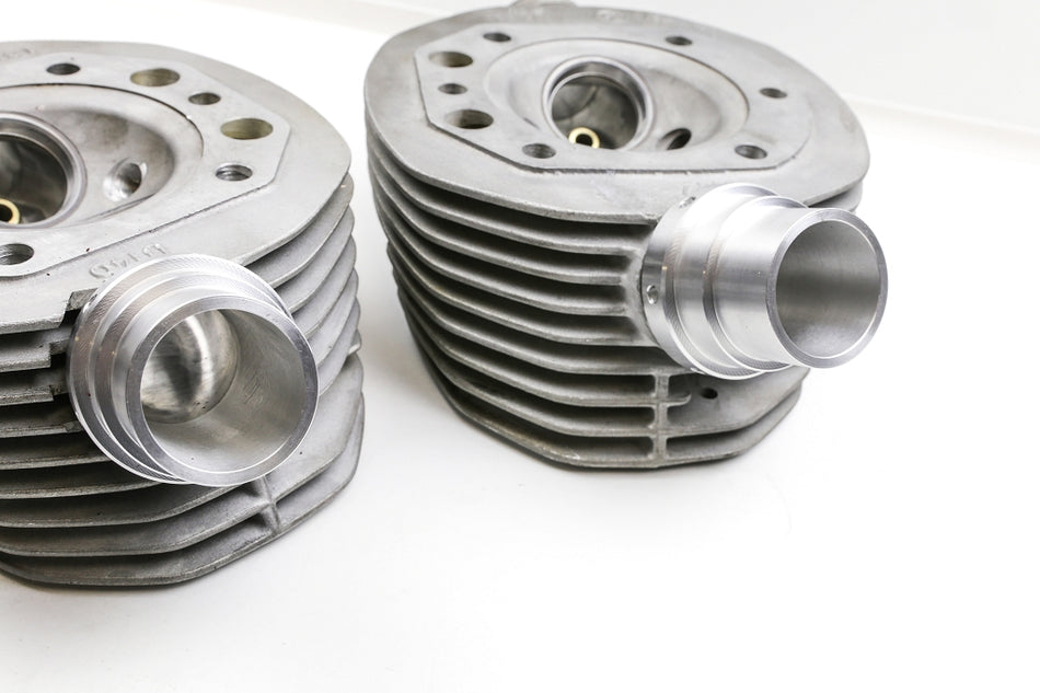 Ansaugstutzen (Paar) M42 Aluminium für 38mm Delorto Vergaser