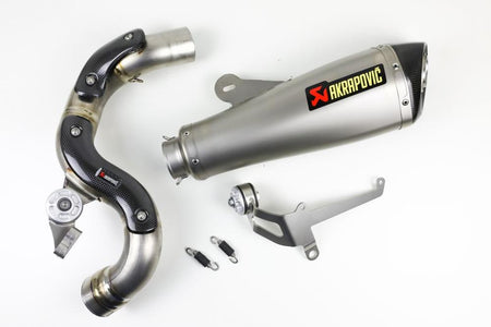 BMW R nineT 14-16 Akrapovic Auspuff Slip-On titan hohe Montage silber
