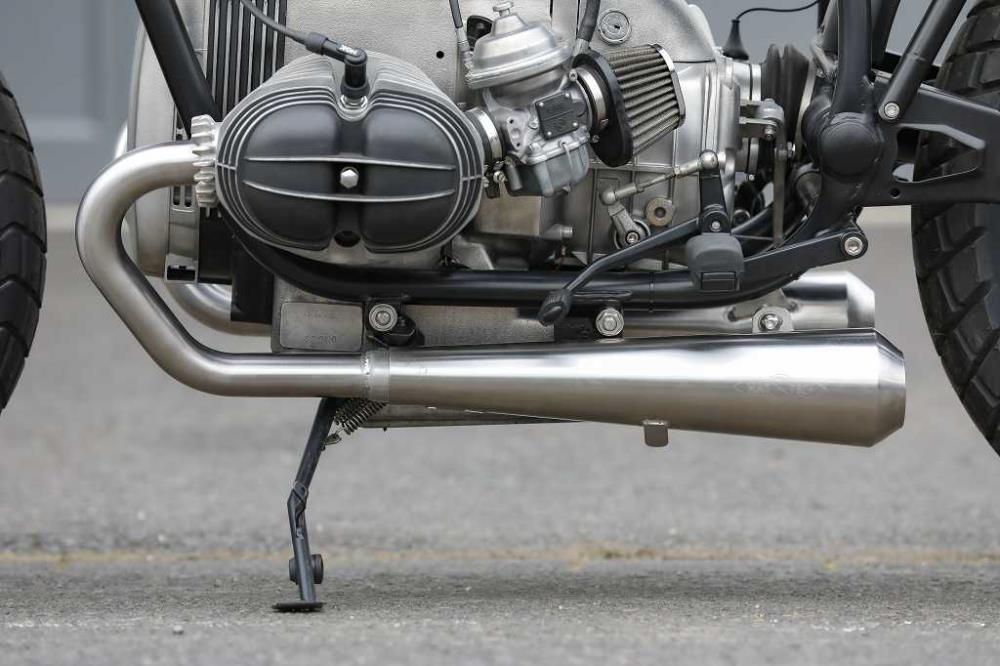 BMW R80 R100 Monolever Bobber Short 2-2 Komplettanlage mit ABE