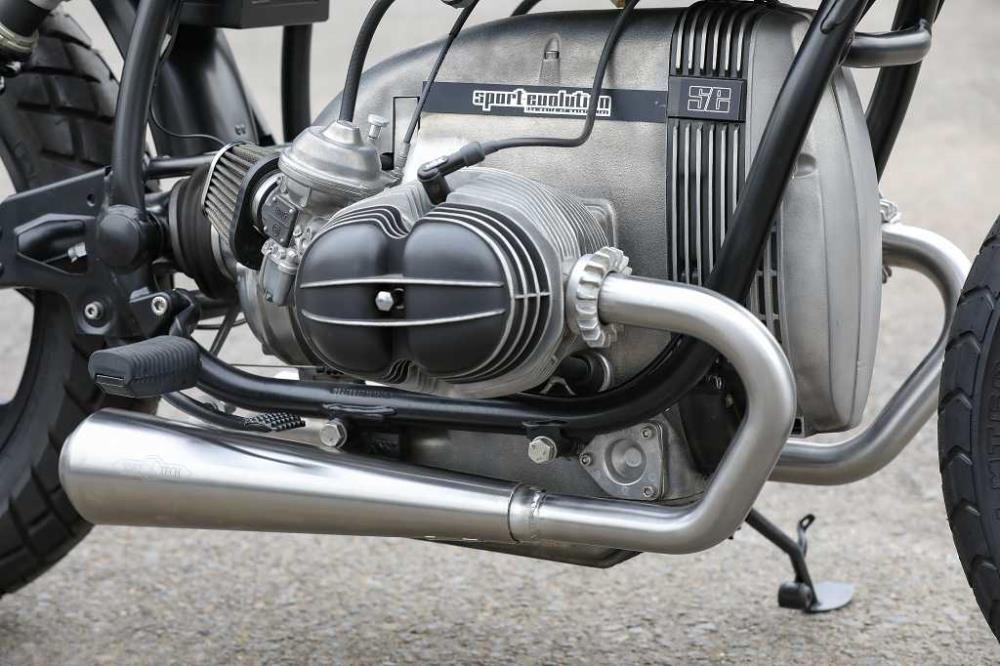 BMW R80 R100 Monolever Bobber Short 2-2 Komplettanlage mit ABE