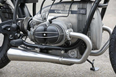 BMW R80 R100 Monolever Bobber Short 2-2 Komplettanlage mit ABE