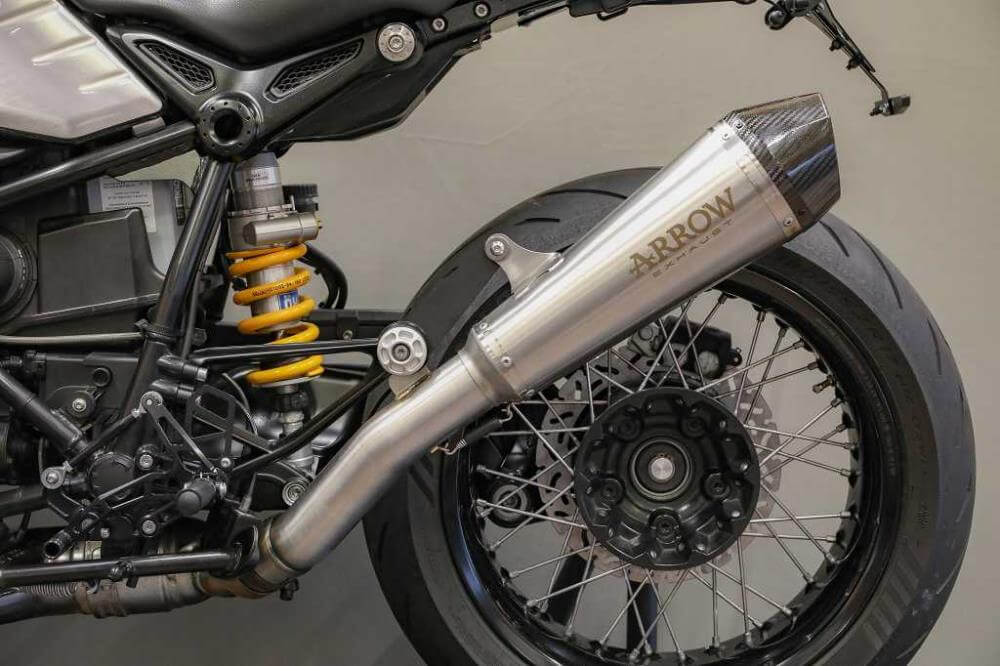 BMW R nineT 14-20 Arrow X-Kone スリップオンマフラー ABE付 ロー