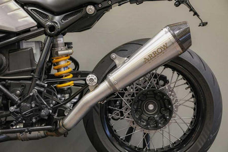 BMW R nineT 14-20 Auspuff Arrow X-Kone Slip on mit ABE tiefe Montage