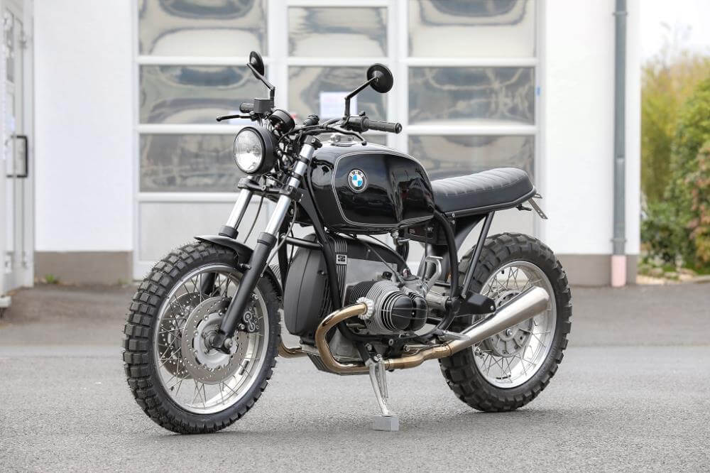 BMW R100R Scrambler Umbau Classic black