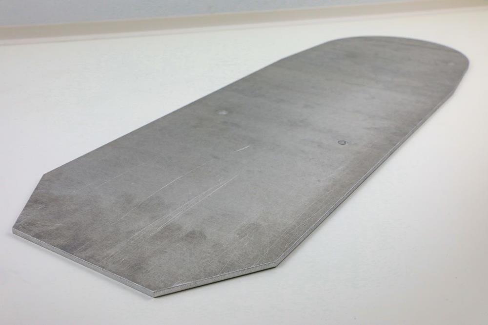 Sitzbankgrundplatte 550mm Rohling kurze Ausführung