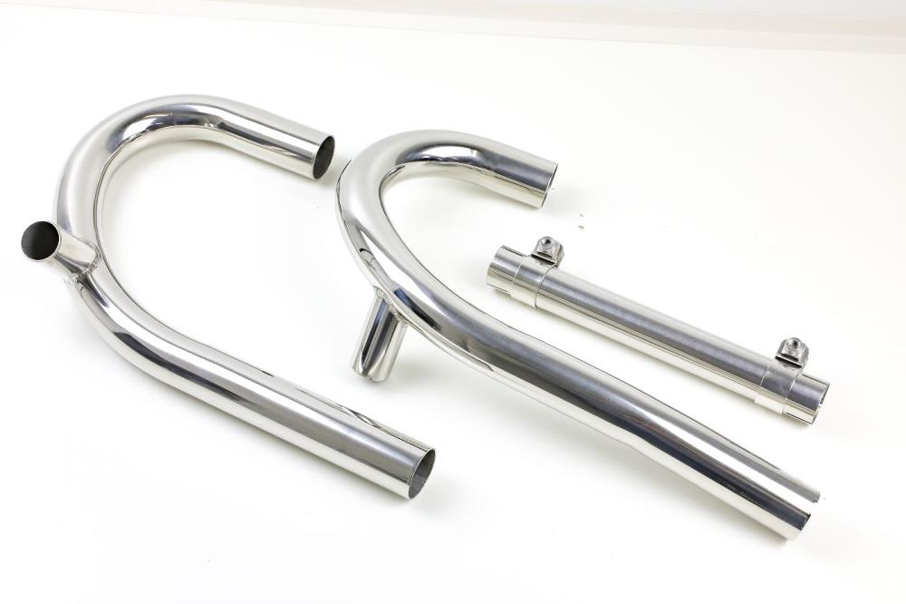 BMW R80 R100 Monolever ohne Ölkühler Edelstahl Krümmer mit Interferenzrohr