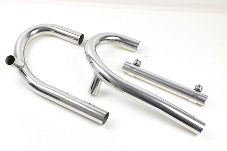BMW R80 R100 Monolever ohne Ölkühler Edelstahl Krümmer mit Interferenzrohr